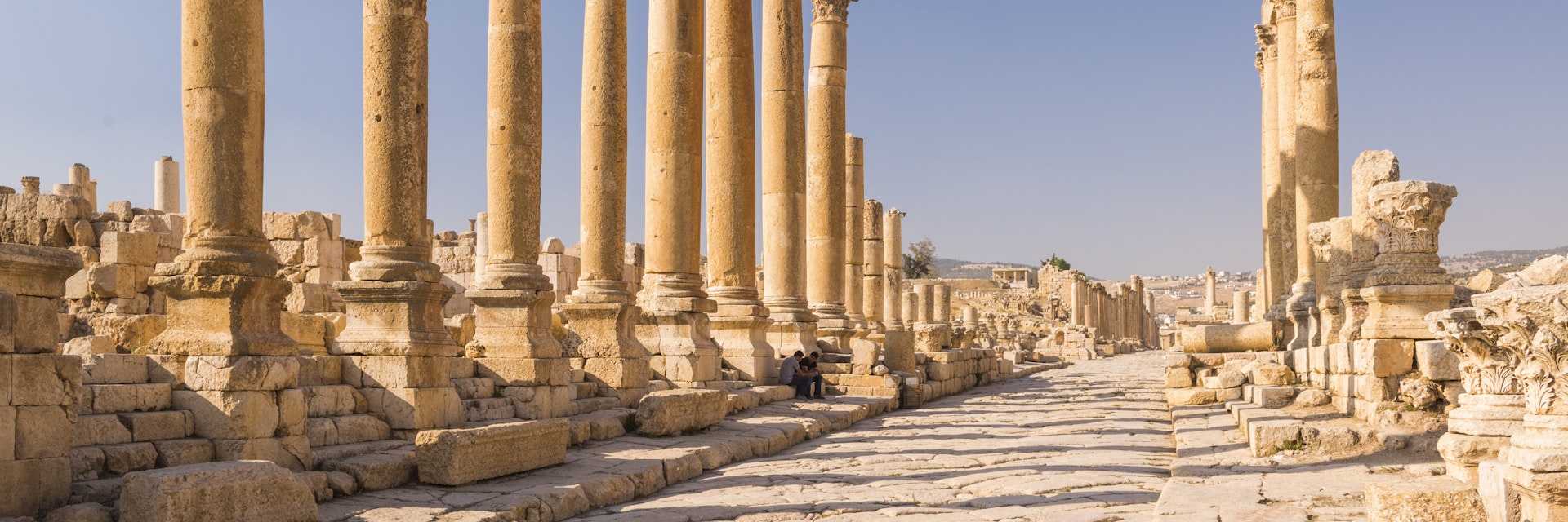 Jerash’s colonnaded Cardo Maximus.
