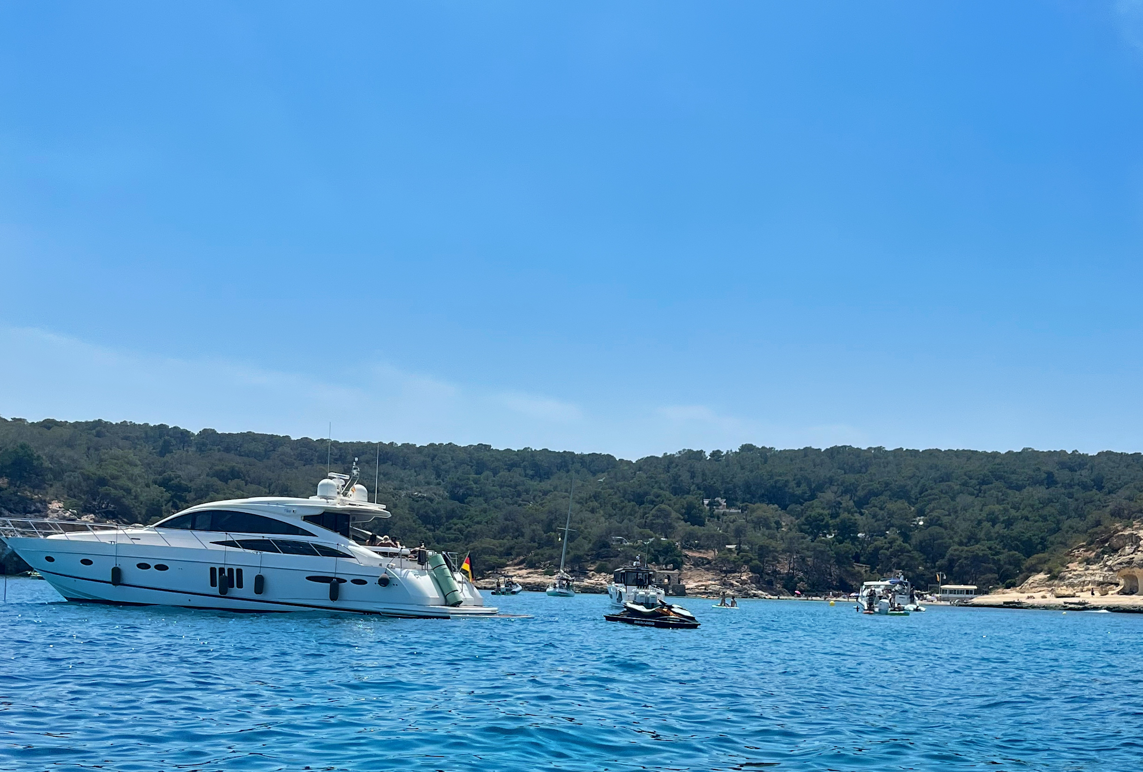 Yachts in Palma de Mallorca's harbor