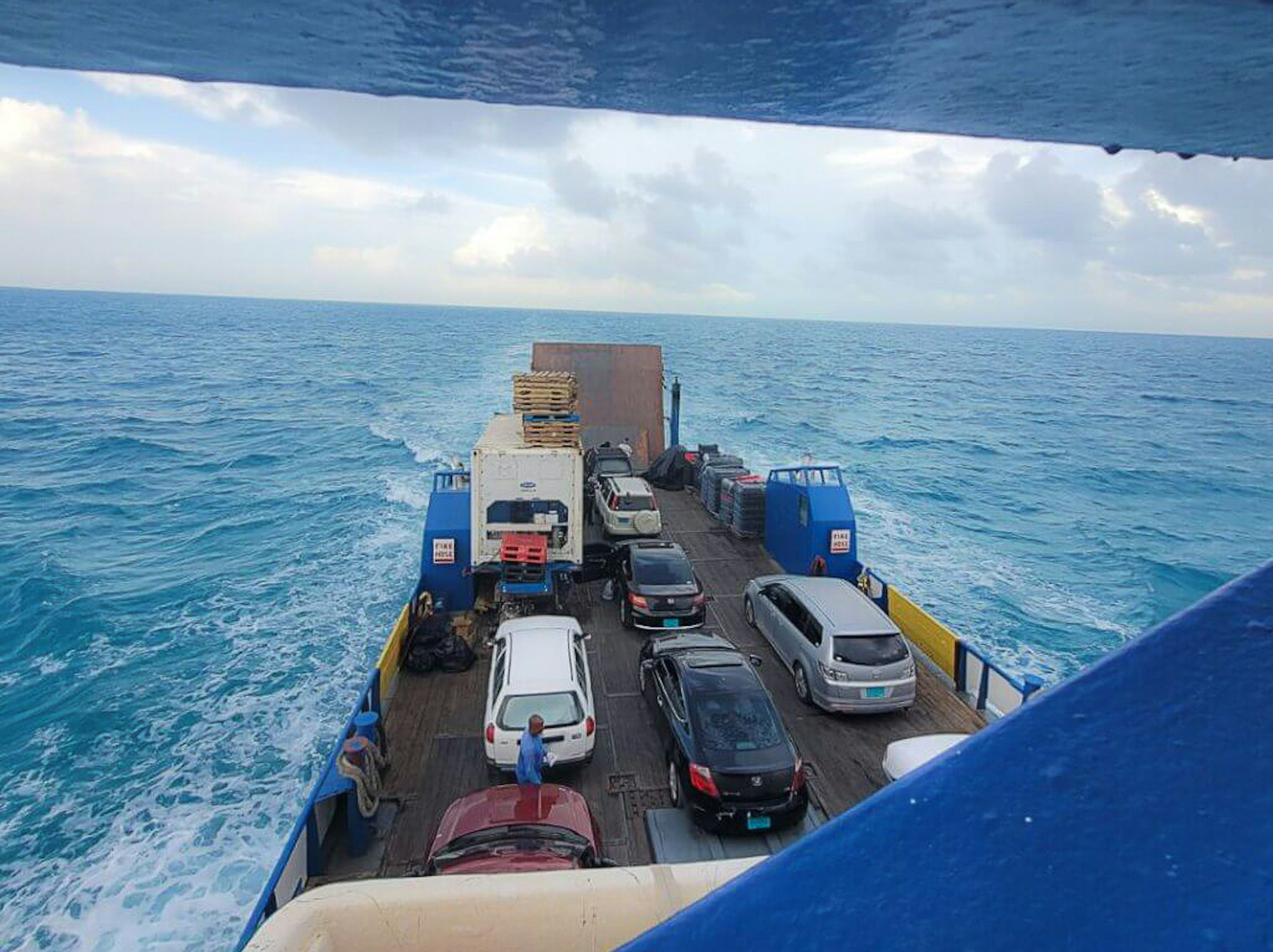 Diverse cargo on the mail boat