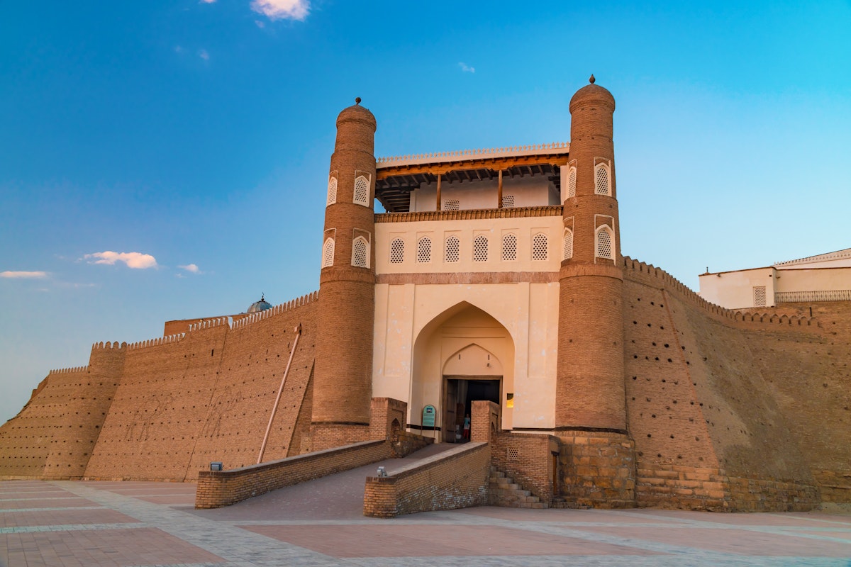 Ark fortress in Bukhara, Uzbekistan.