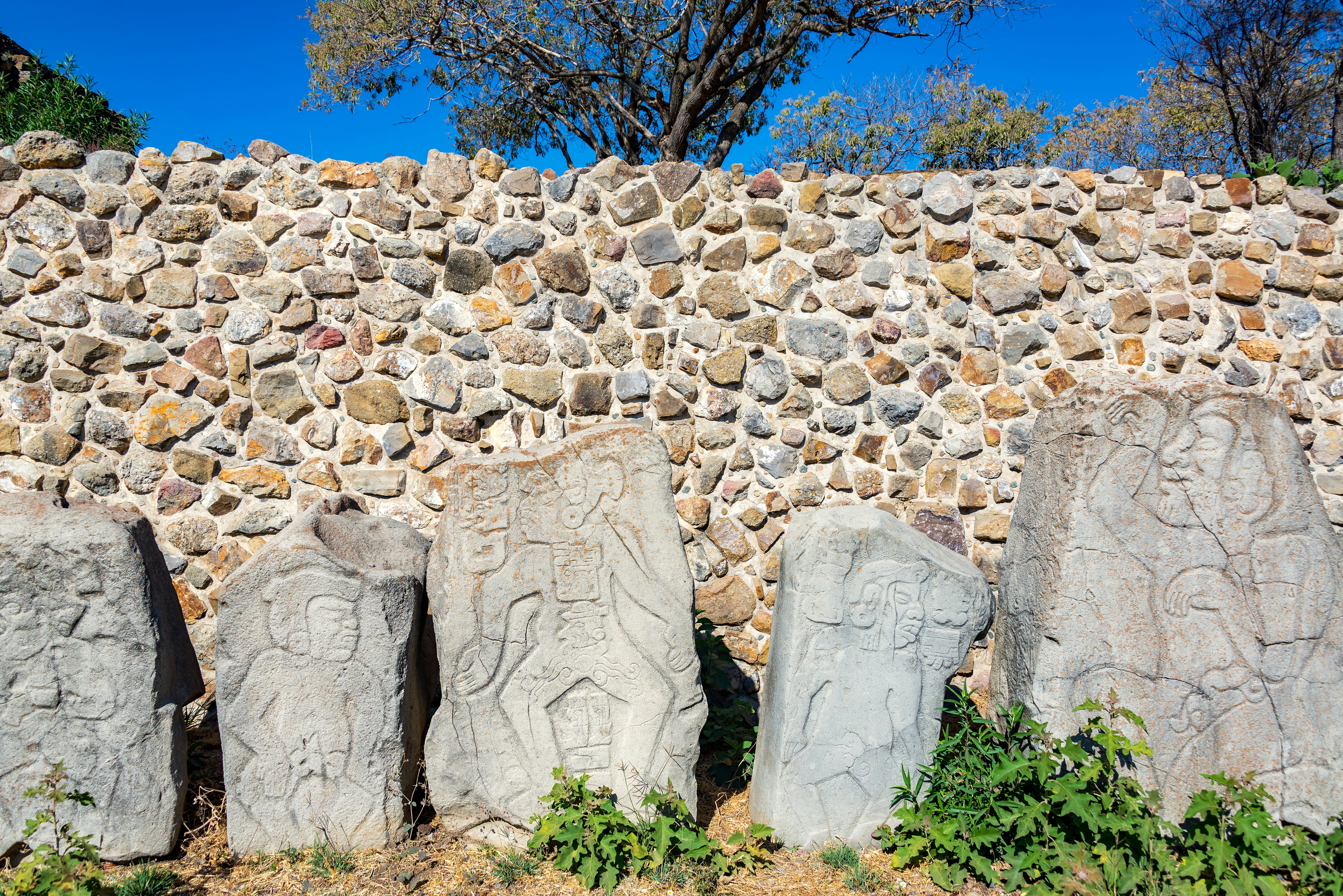 The dancers in Monte Alban in Oaxaca, Mexico.