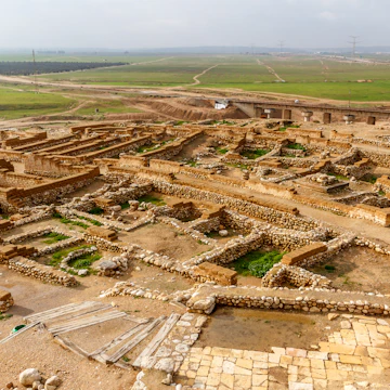 Ruins of Tel Be'er Sheva in Israel.