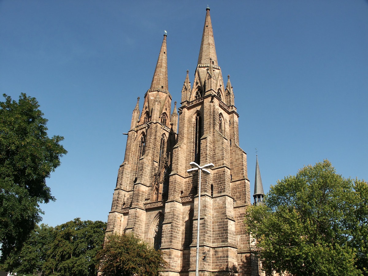 Church Elisabethkirche in Marburg, Germany.