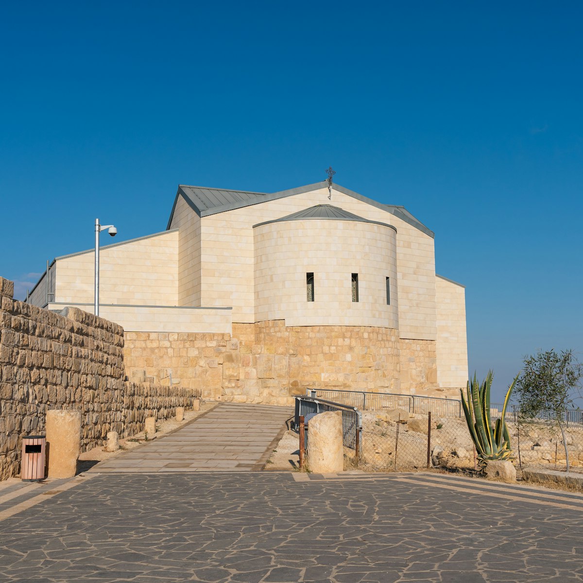 The Memorial church of Moses on top of Mount Nebo, Jordan.
