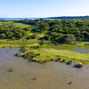 Aerial view of iSimangaliso Wetland Park.