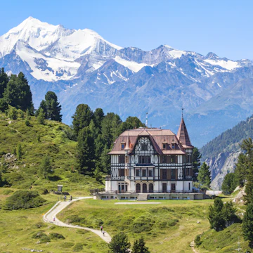 The Pro Nature Center for the Great Aletsch Glacier region at the Villa Cassel.