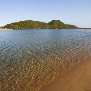 Crystal clear water at the Kosi Bay mouth.