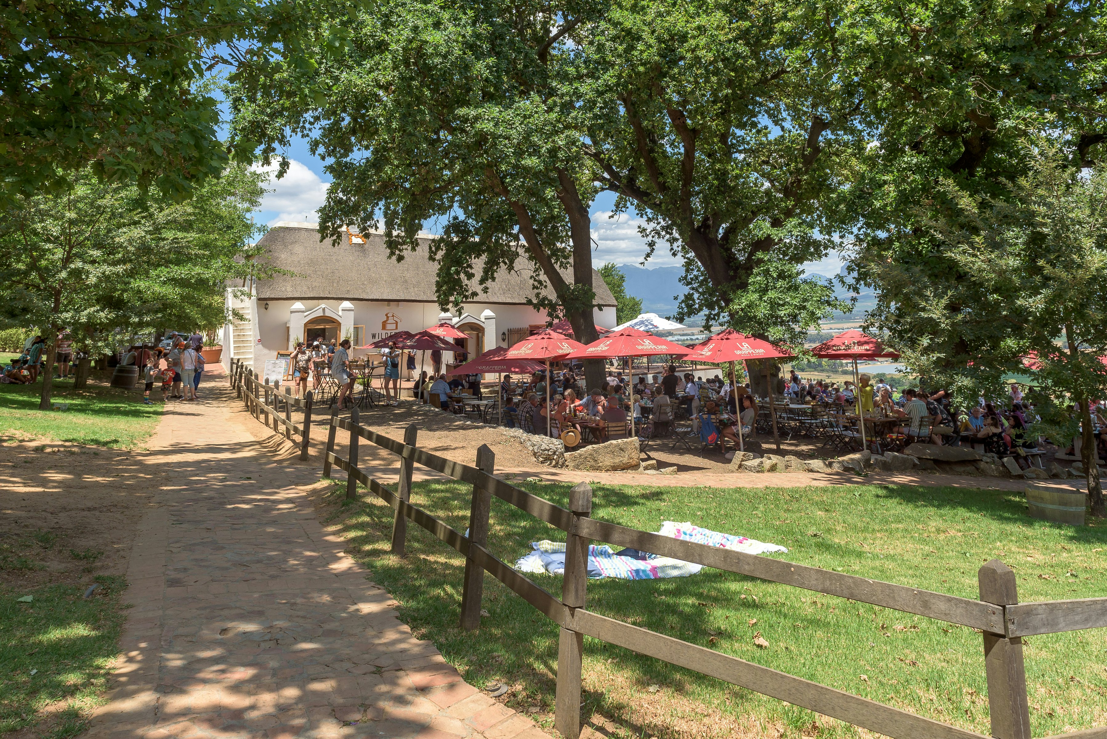 Restaurant and picnic area at Spice Route.