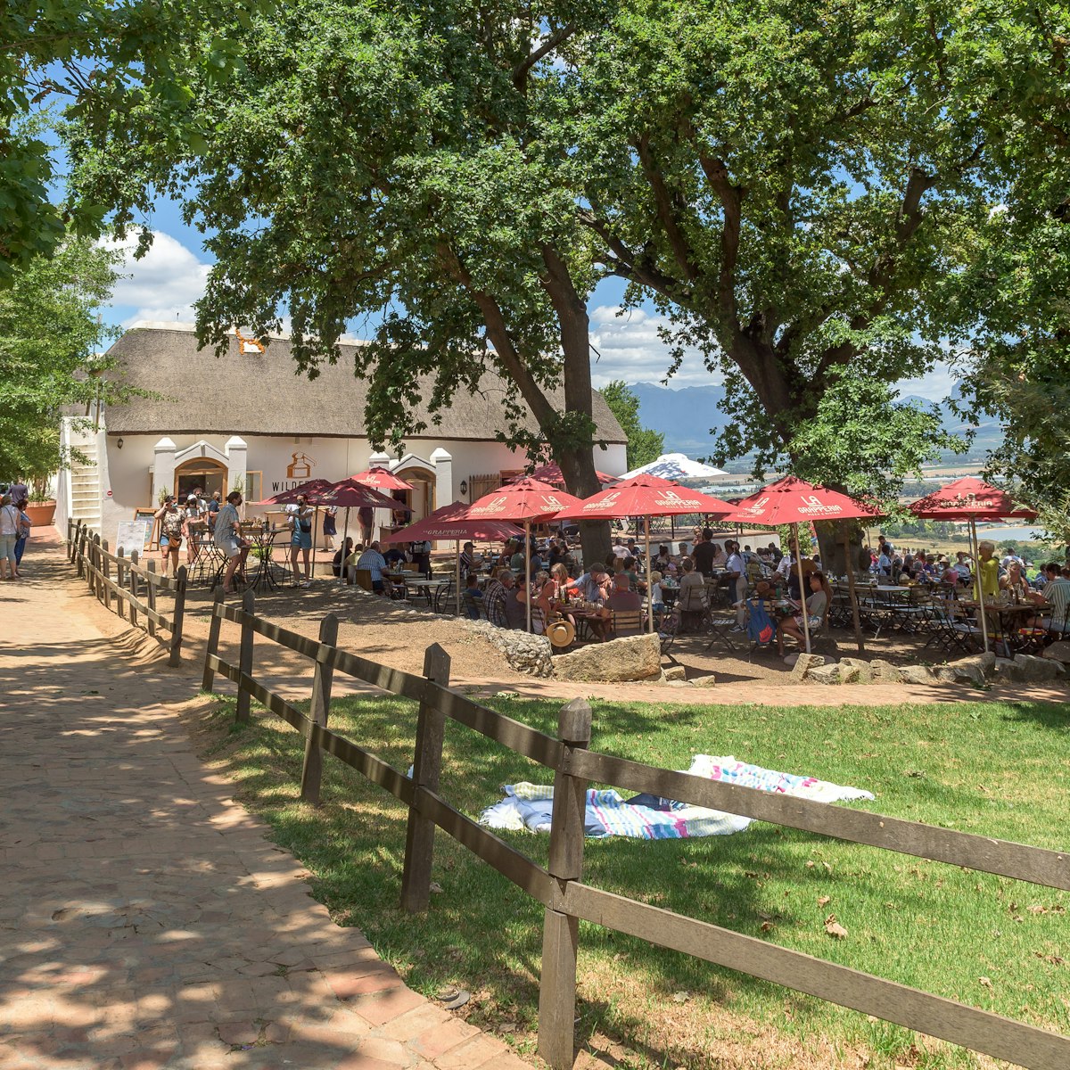 Restaurant and picnic area at Spice Route.