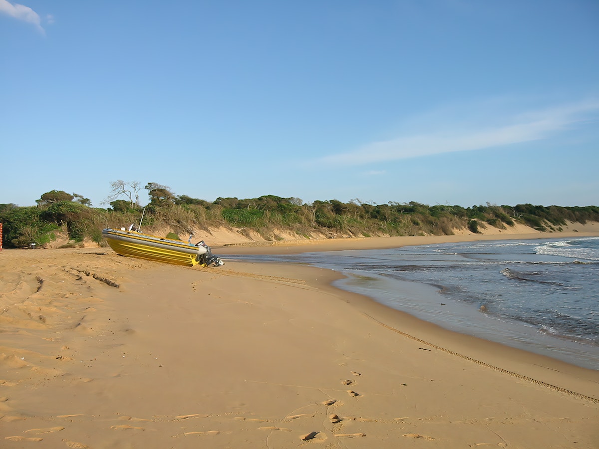 The remote coastline of Sodwana Bay in northern KwaZulu Natal, South Africa.