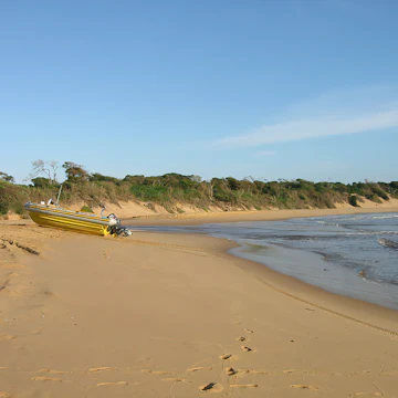 The remote coastline of Sodwana Bay in northern KwaZulu Natal, South Africa.