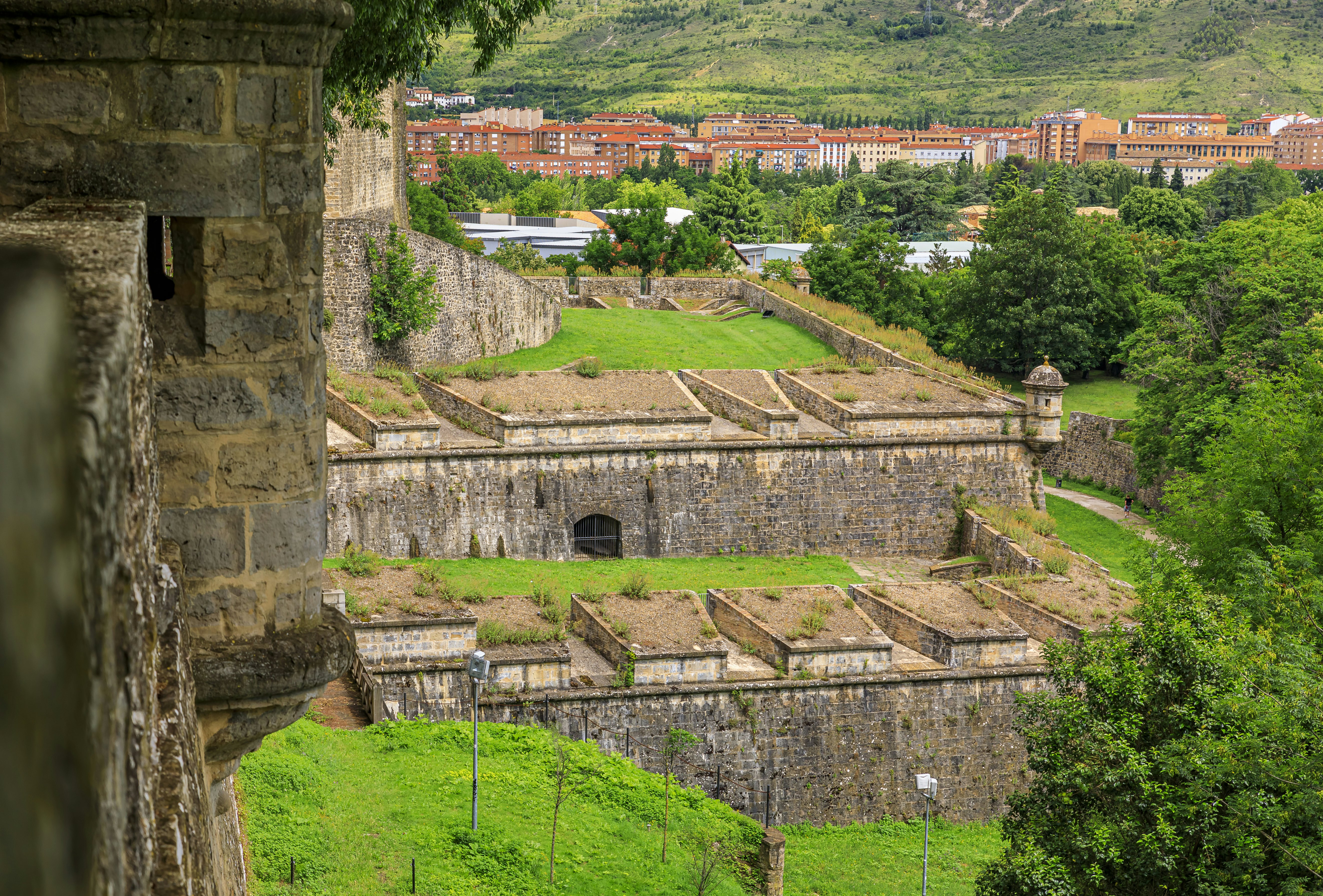 The medieval citadel in Pamplona.
