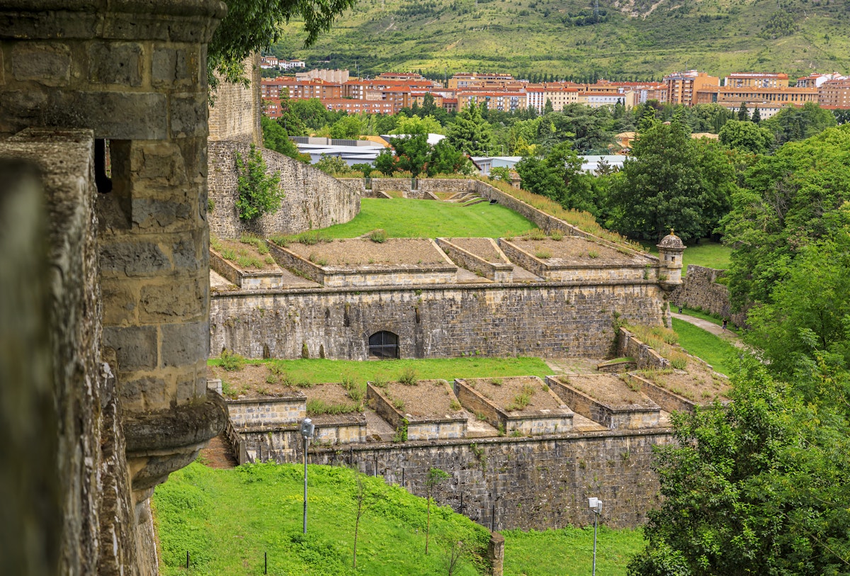 The medieval citadel in Pamplona.