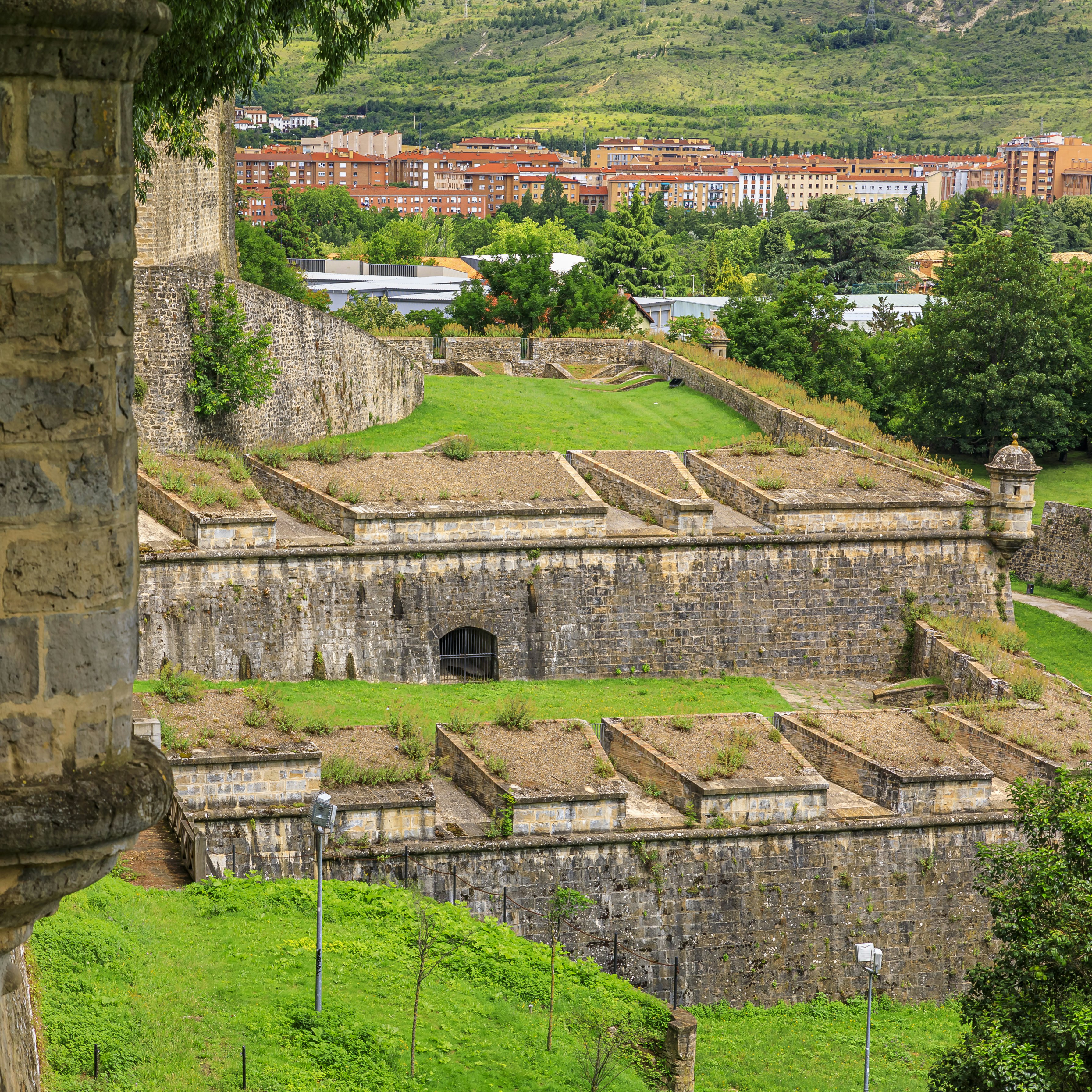 The medieval citadel in Pamplona.