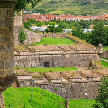 The medieval citadel in Pamplona.