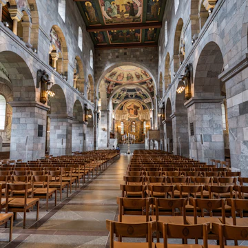 Inside Viborg Cathedral.