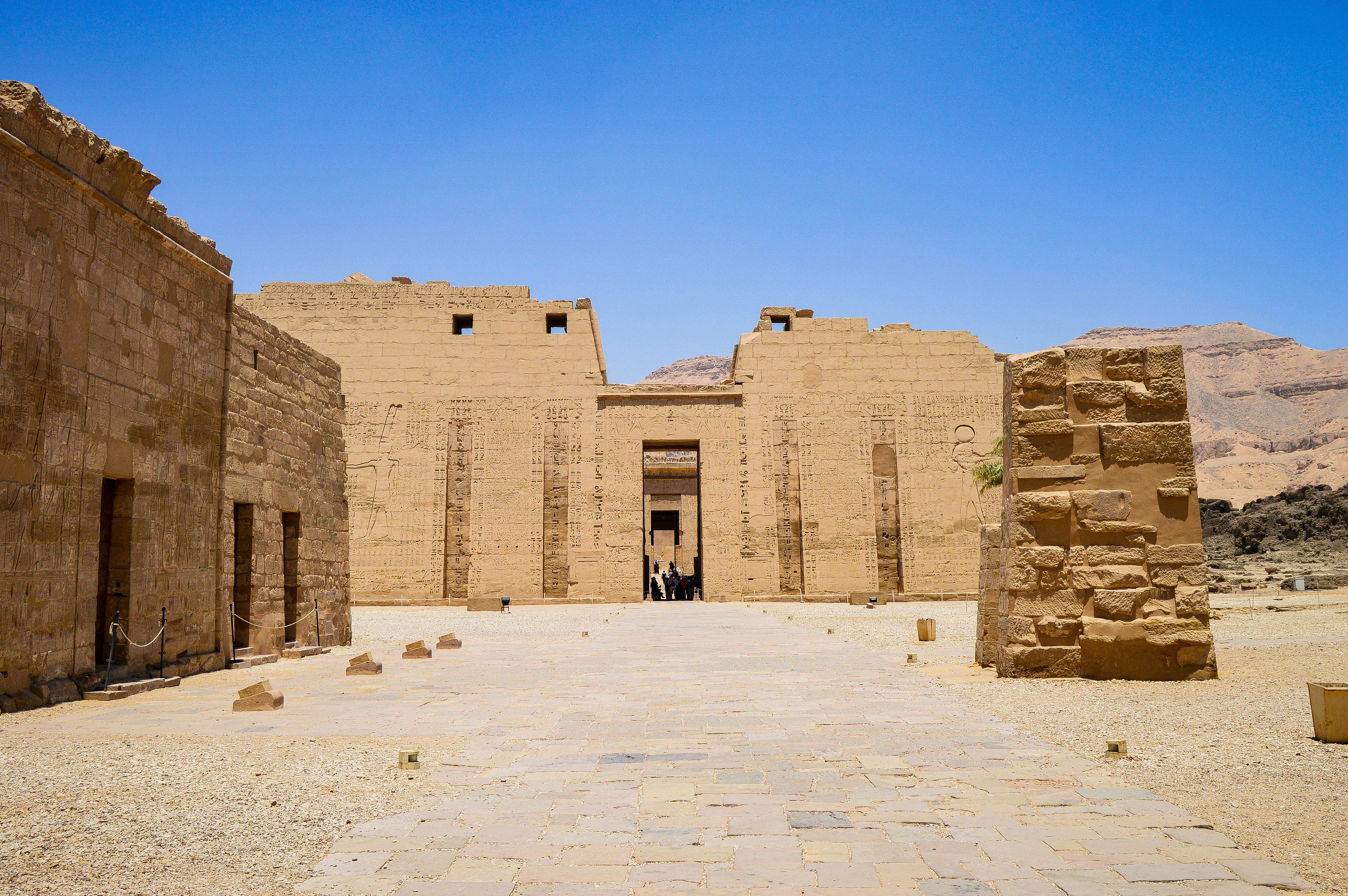 Medinet Habu temple.