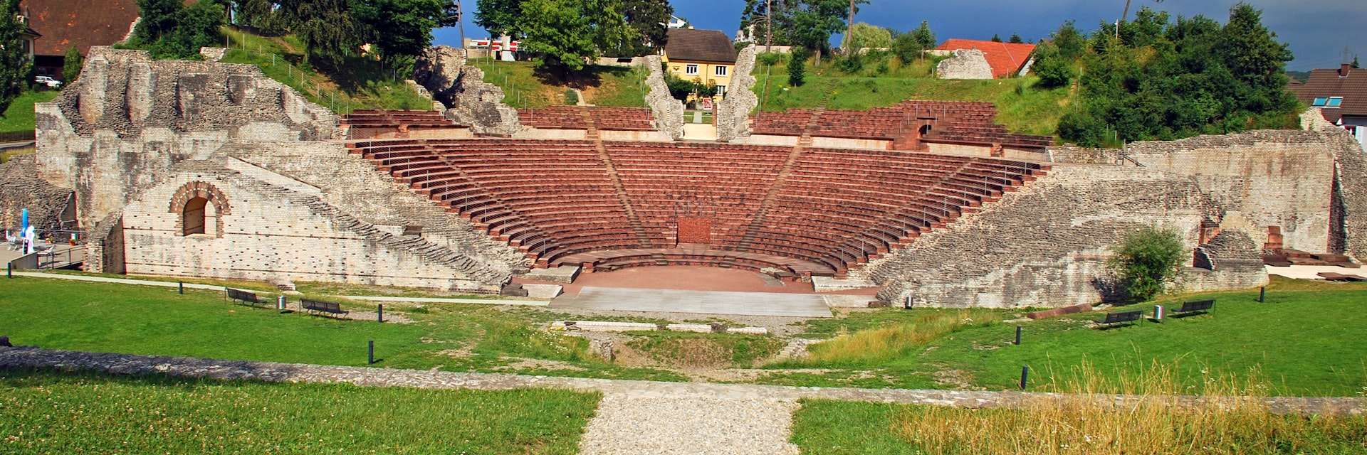 Augusta Raurica, a Roman archaeological site and an open-air museum in Switzerland.
