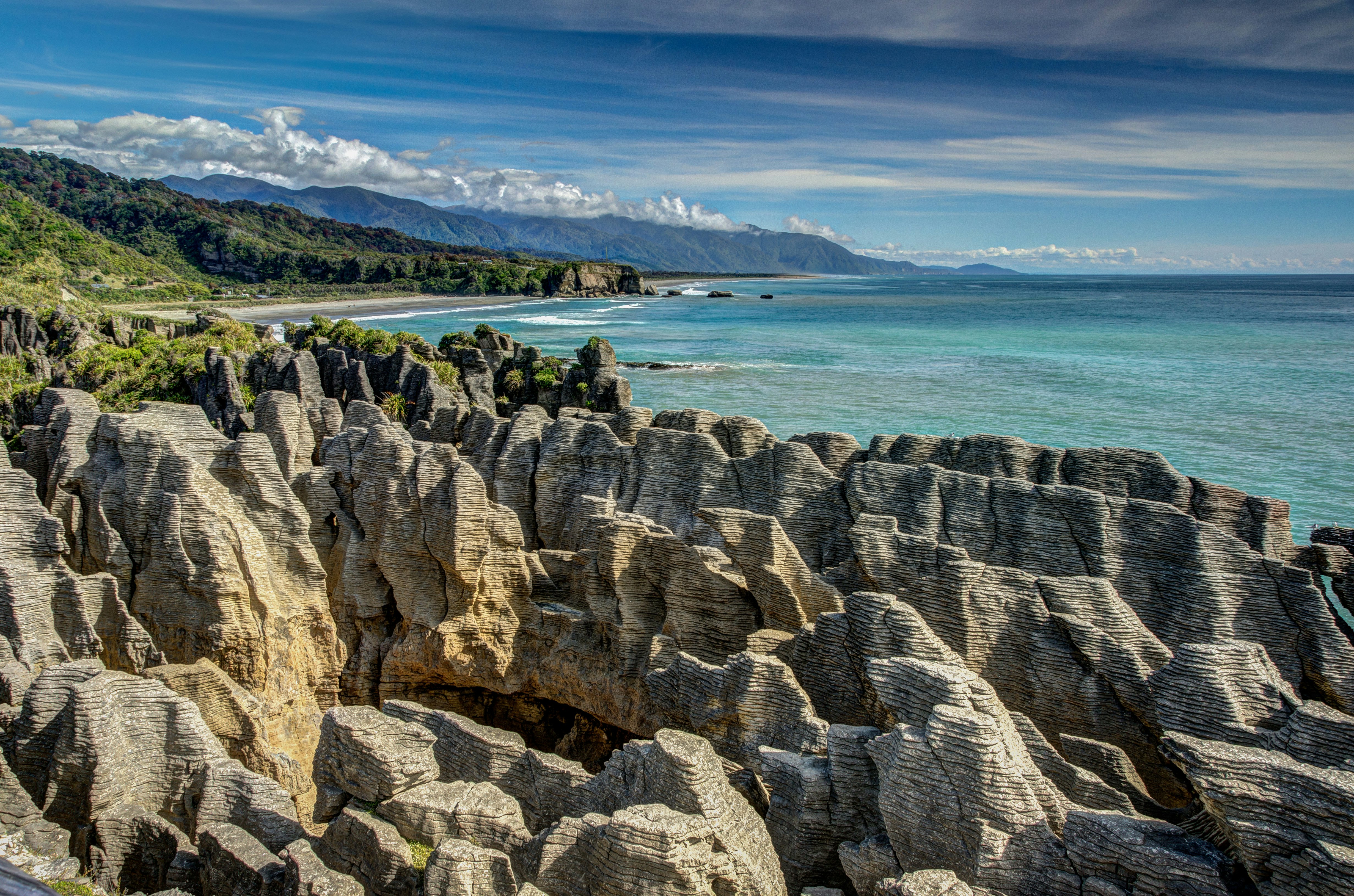 Pancake Rocks, Punakaiki, West Coast, New Zealand.
