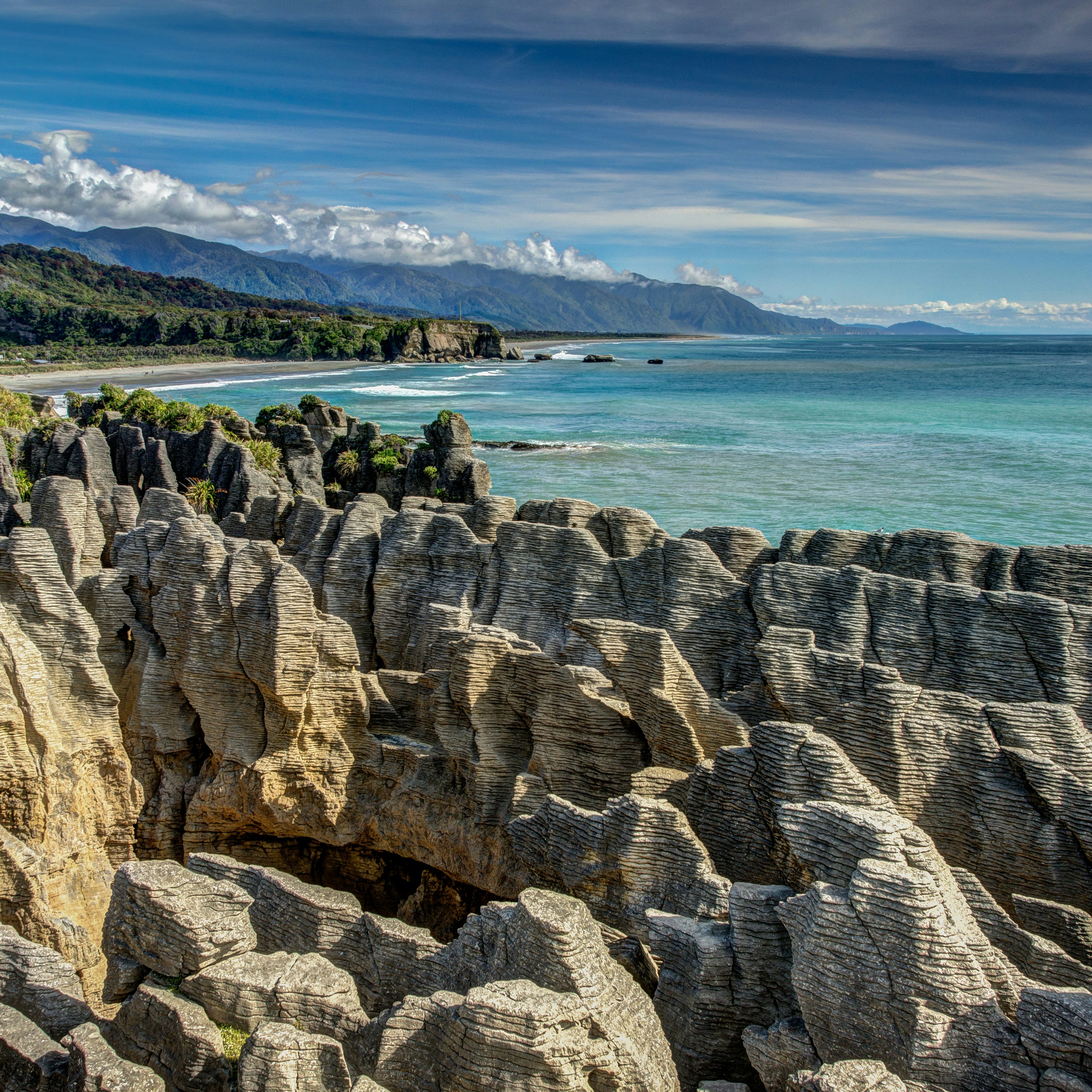 Pancake Rocks, Punakaiki, West Coast, New Zealand.