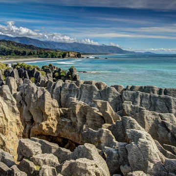 Pancake Rocks, Punakaiki, West Coast, New Zealand.