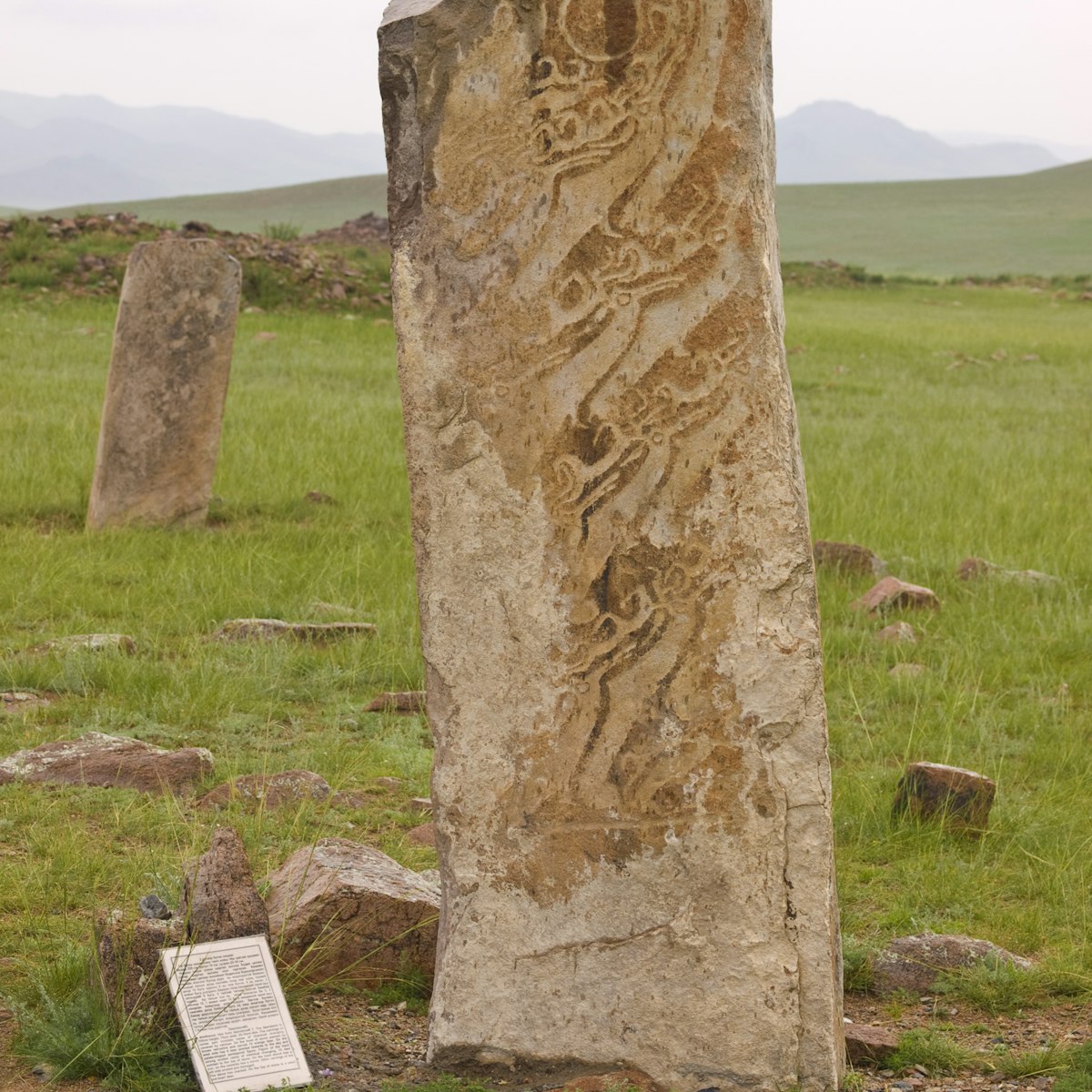 Deer stone in Uushigiin Uver, Mongolia.
