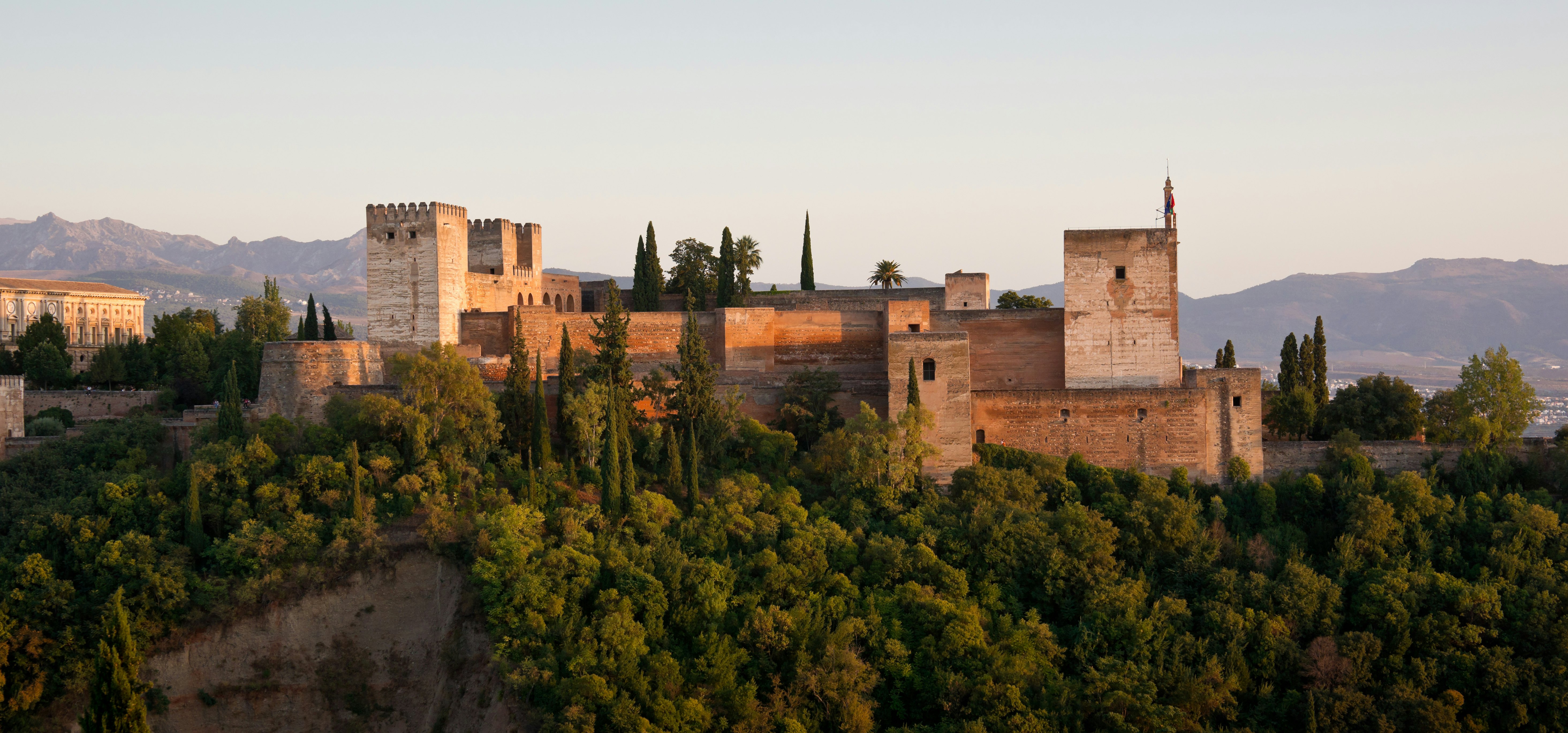 The Alcazaba Alhambra in Granada, Spain.