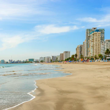 Playa de Chipipe in Salinas, Ecuador.