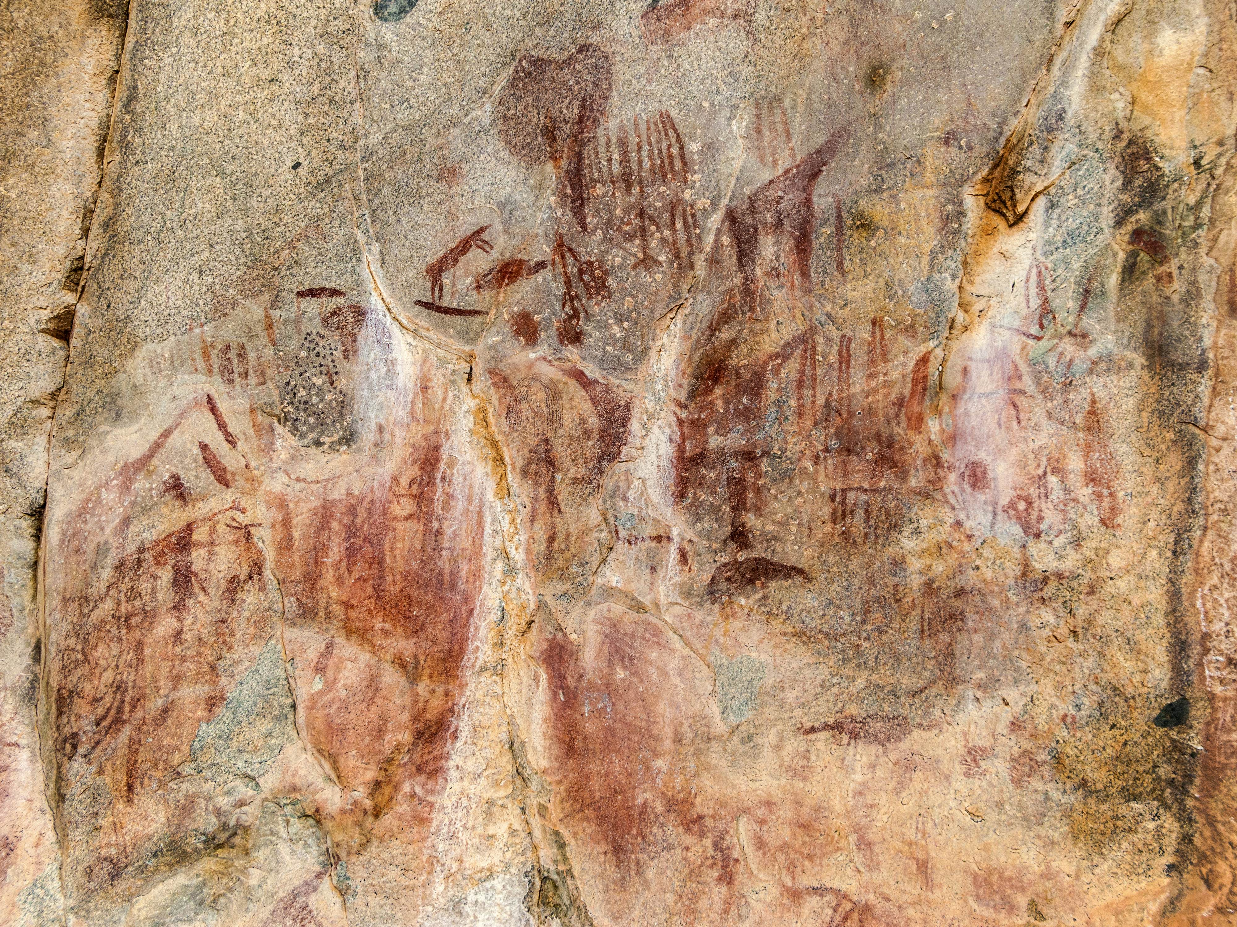 Famous rock paintings in Iringa from the native people.
