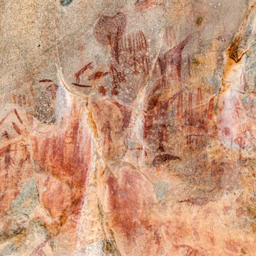 Famous rock paintings in Iringa from the native people.