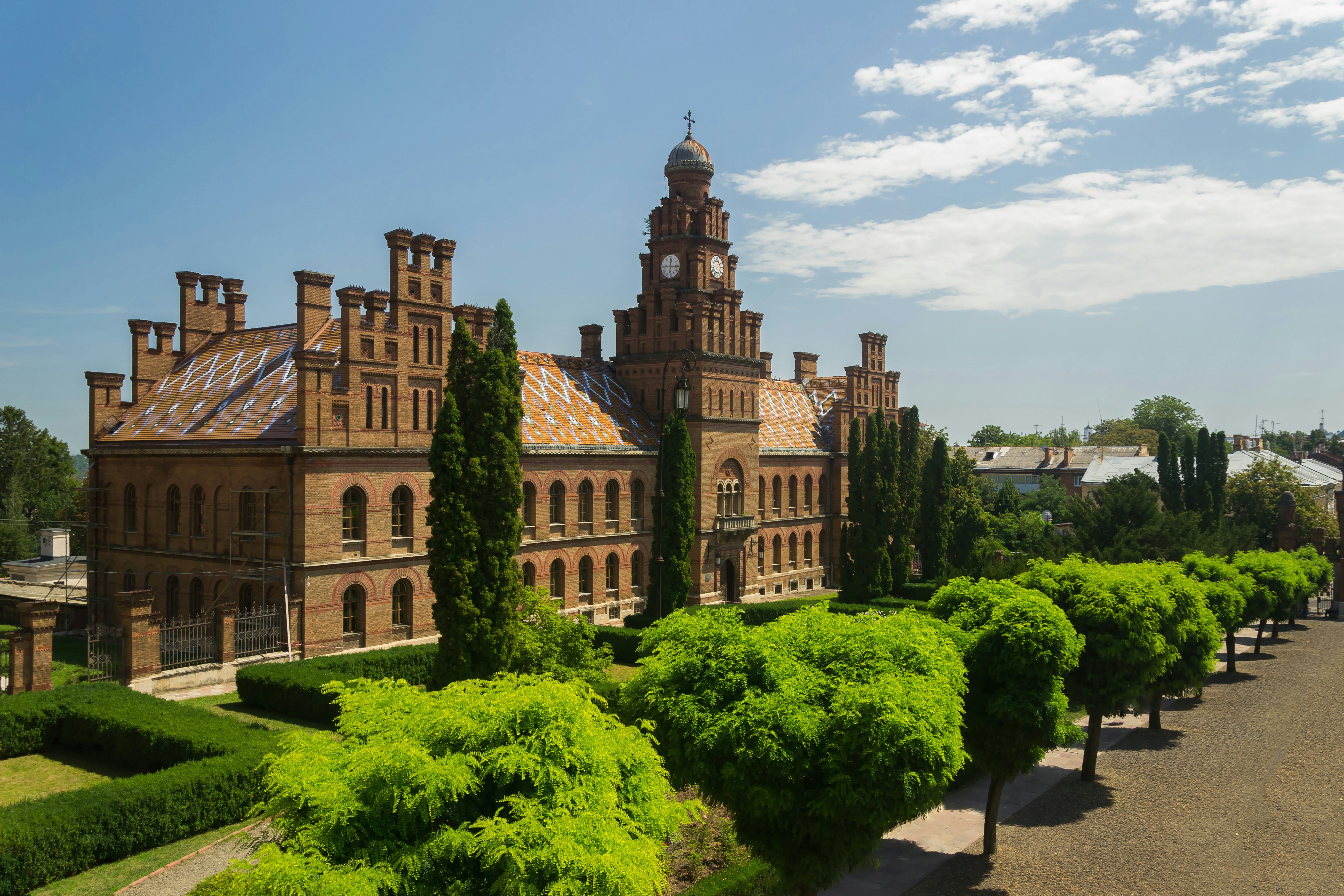 Chernivtsi National University facade.