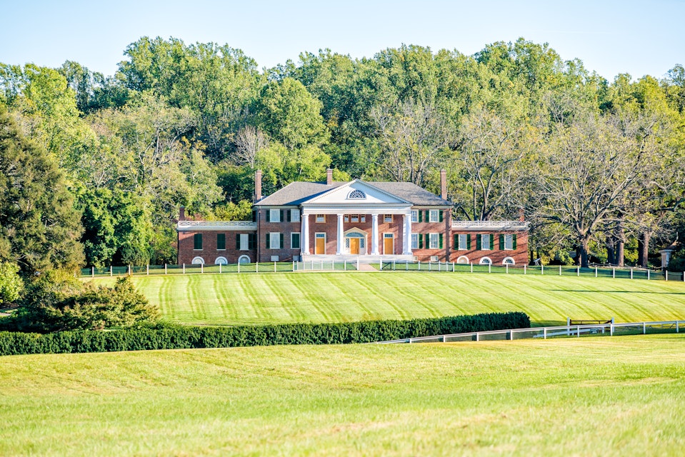 Montpelier, the historic home of James Madison in Virginia.