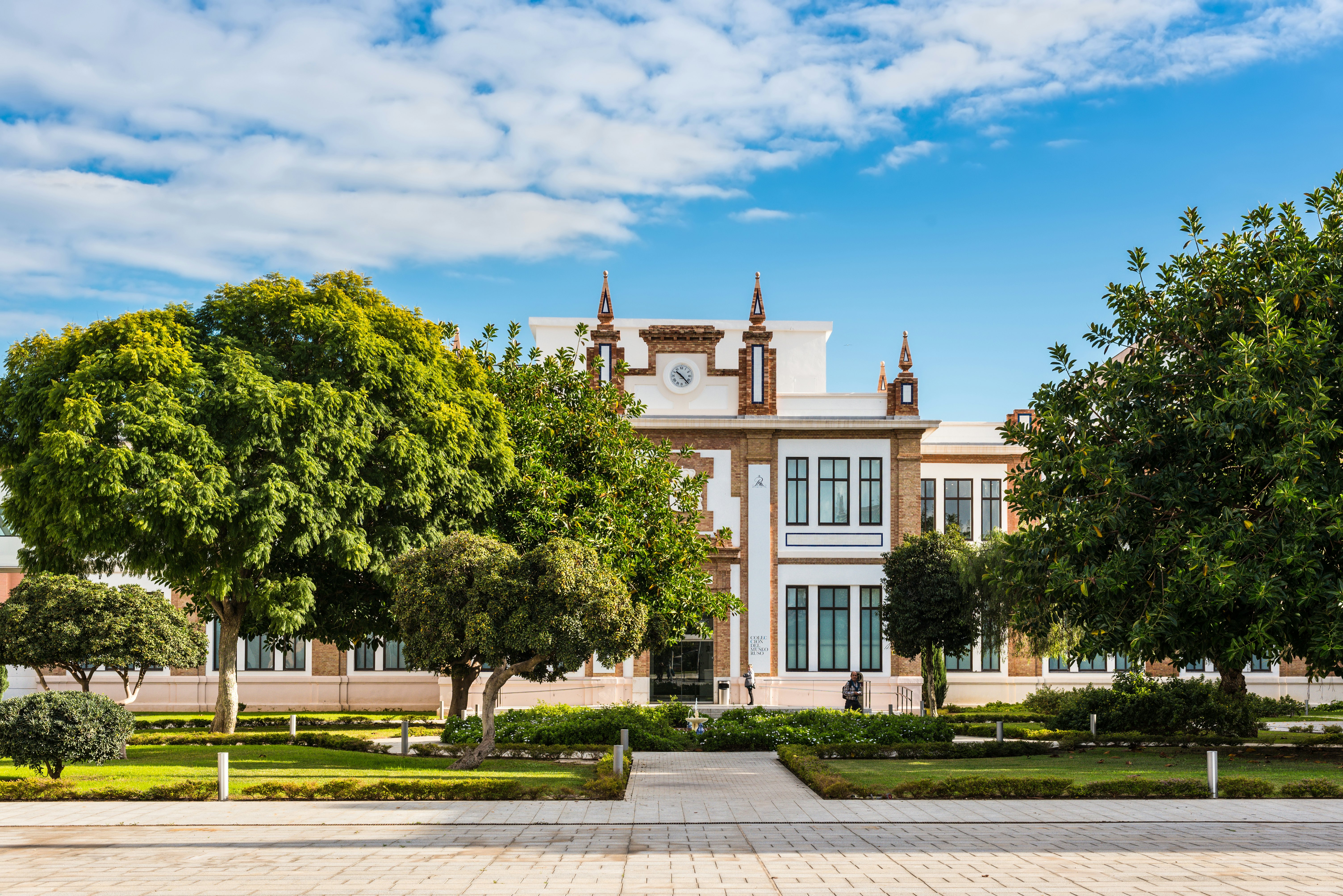 Facade of the Russian museum (Saint Petersburg collection) in Malaga, Spain.