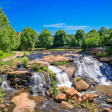 Falls Park on the Reedy in Greenville, South Carolina.
