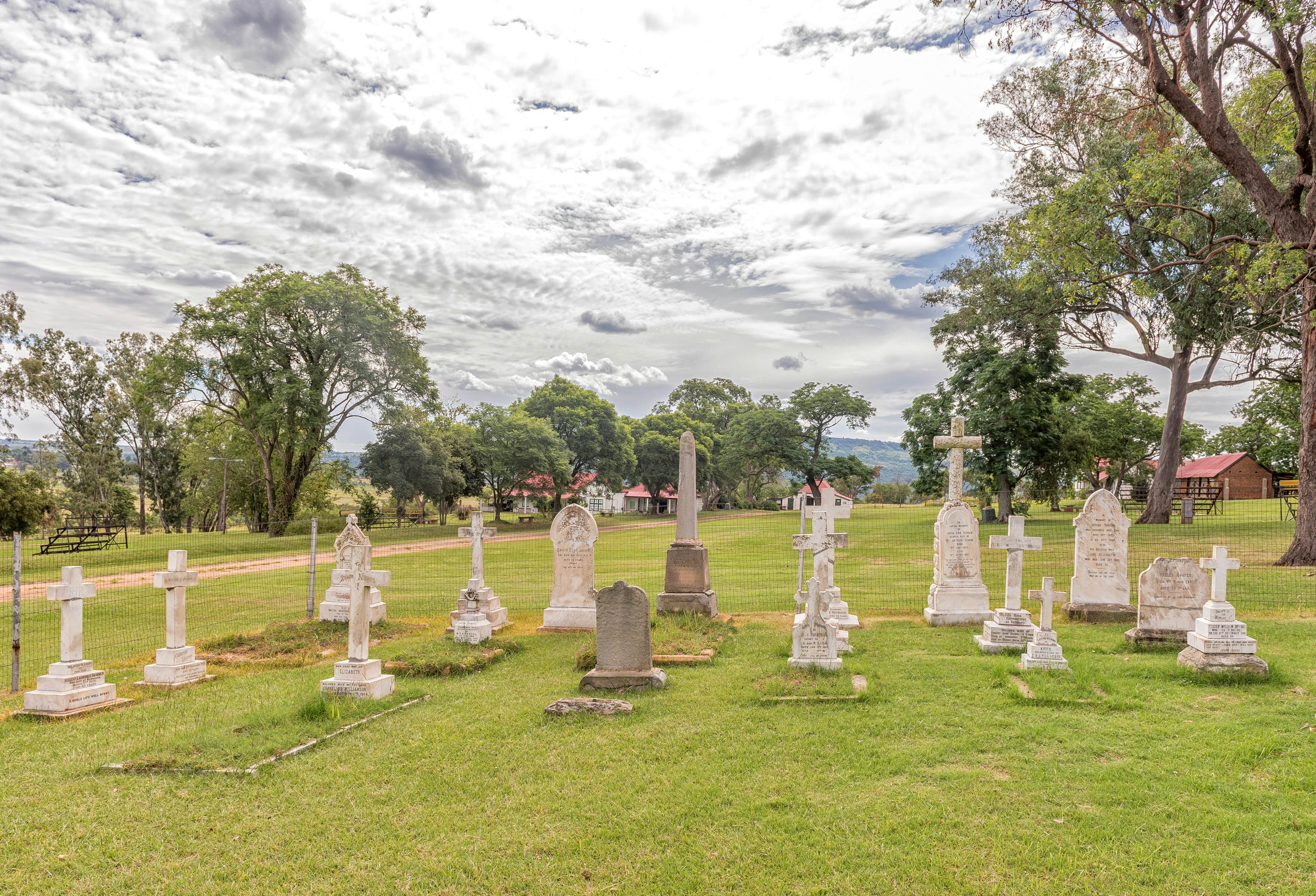 Graves at the Talana museum in Dundee, the site of the first battle of the Anglo Boer War on 20 October 1899.