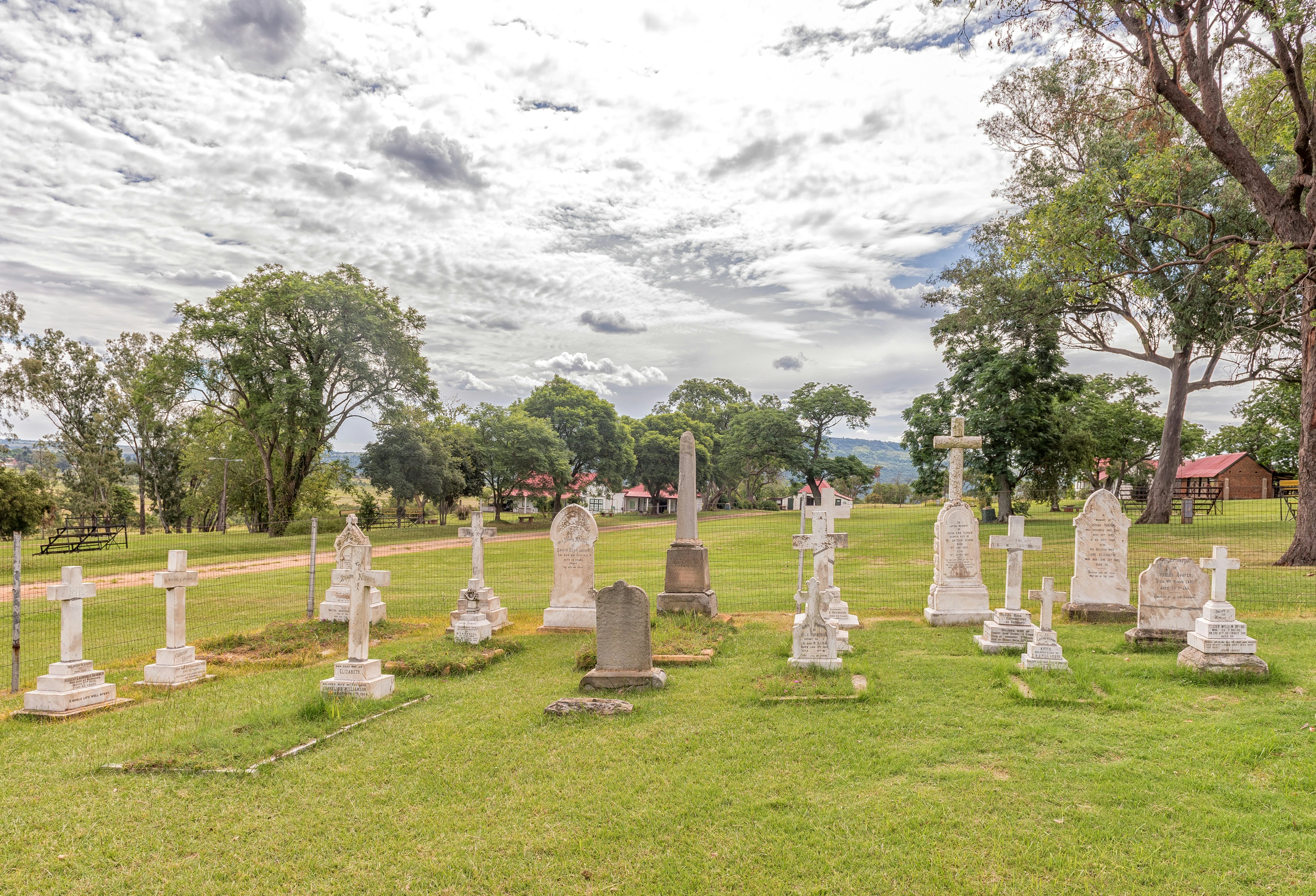 Graves at the Talana museum in Dundee, the site of the first battle of the Anglo Boer War on 20 October 1899.