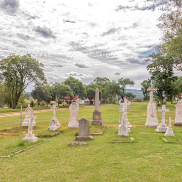 Graves at the Talana museum in Dundee, the site of the first battle of the Anglo Boer War on 20 October 1899.