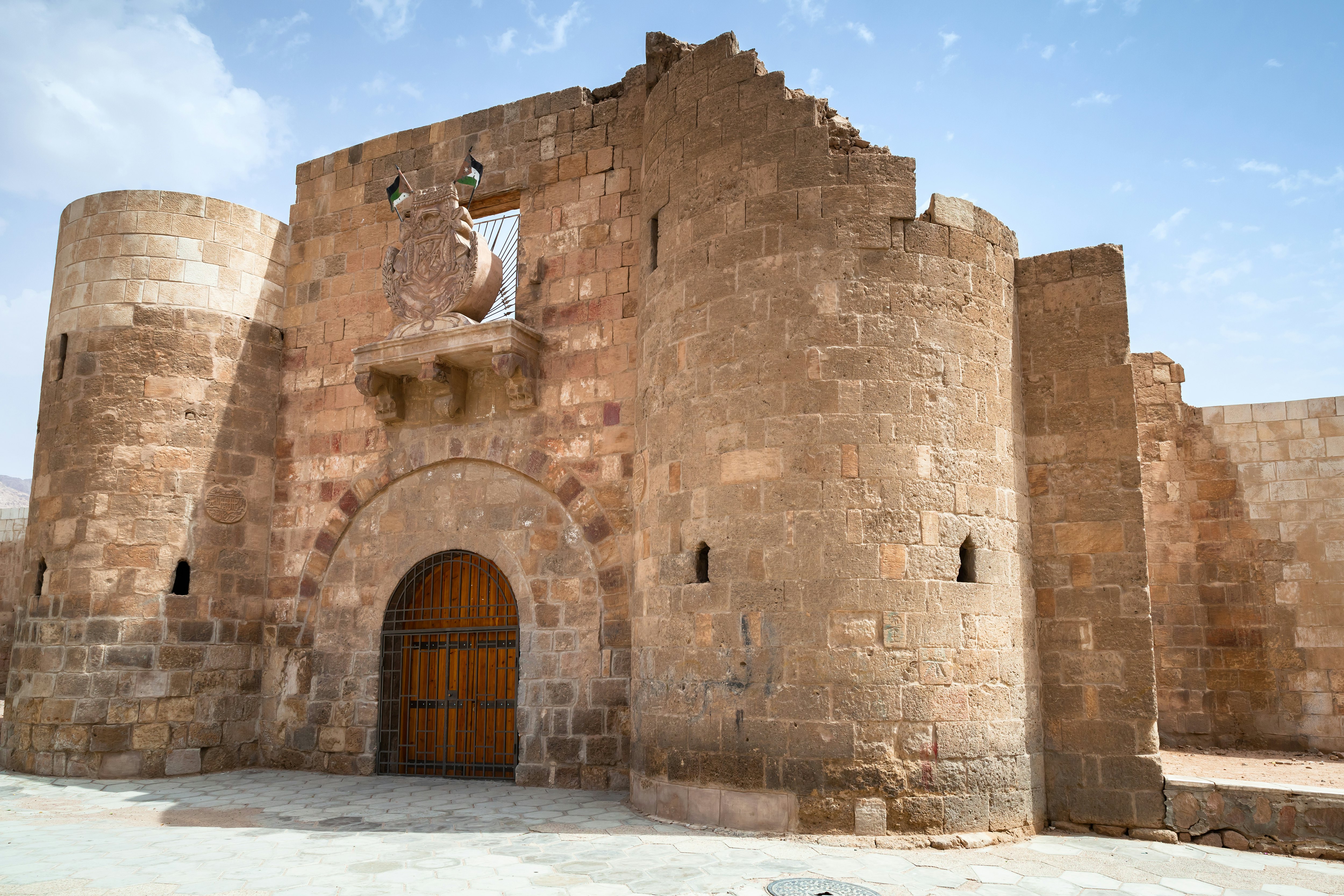 Main entrance gate of Aqaba Fortress.