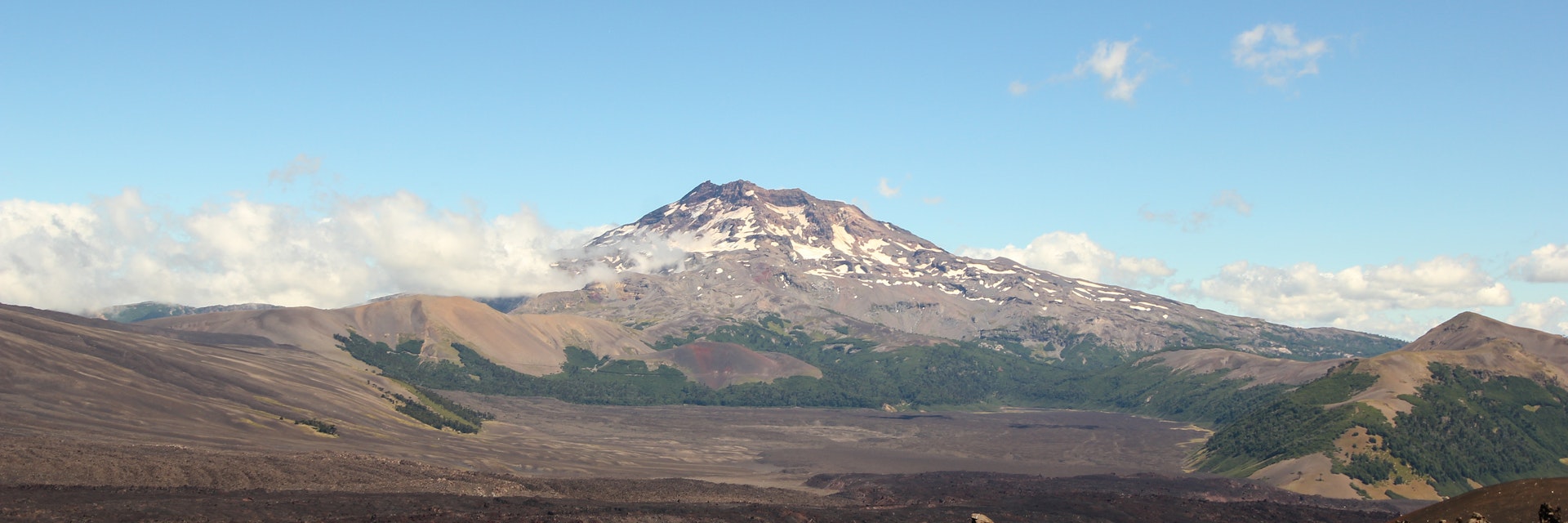 Tolhuaca volcano in Malalcahuello and Nalcas National Park, Chile.