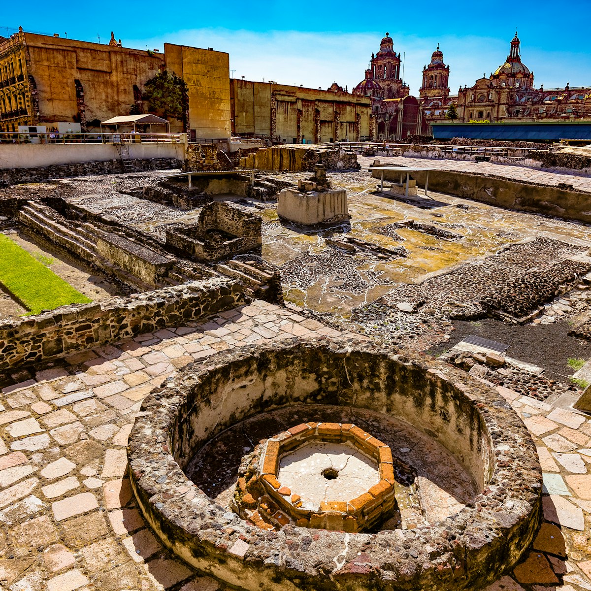 The ruins of the Templo Mayor in Mexico City.
