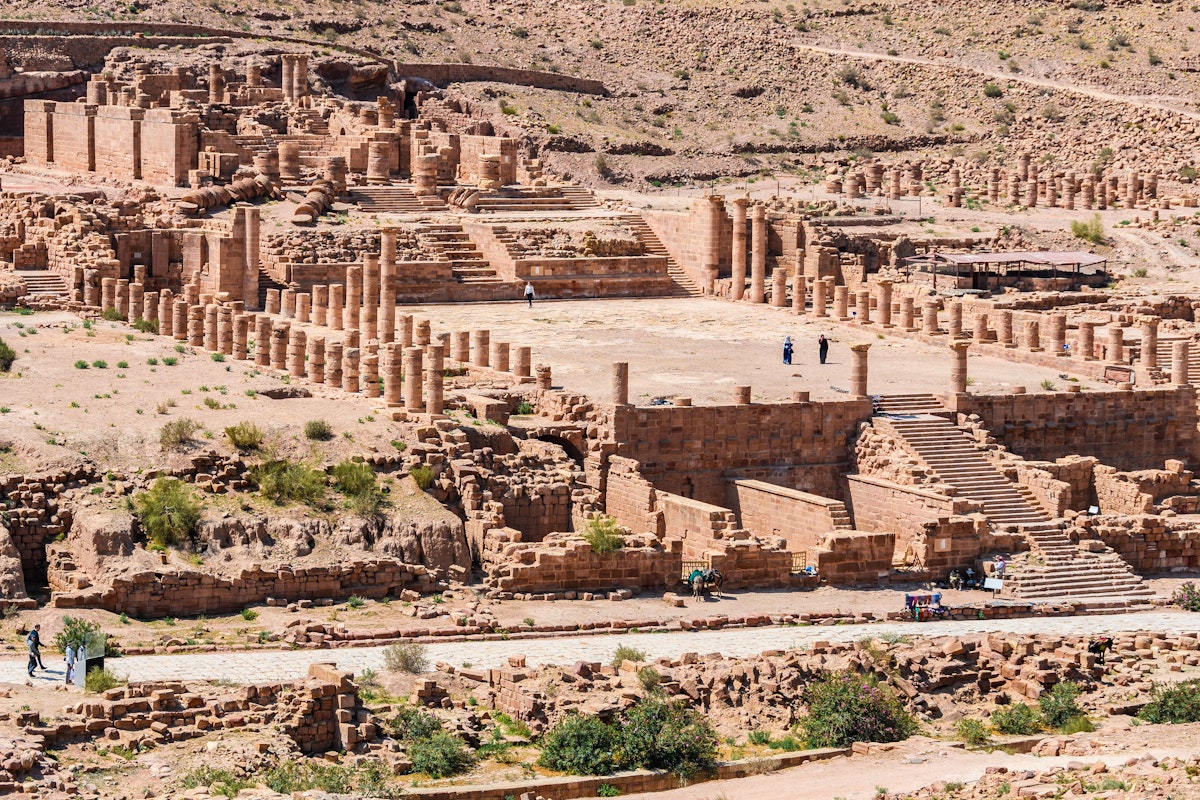 The Great Temple in Petra, Jordan.