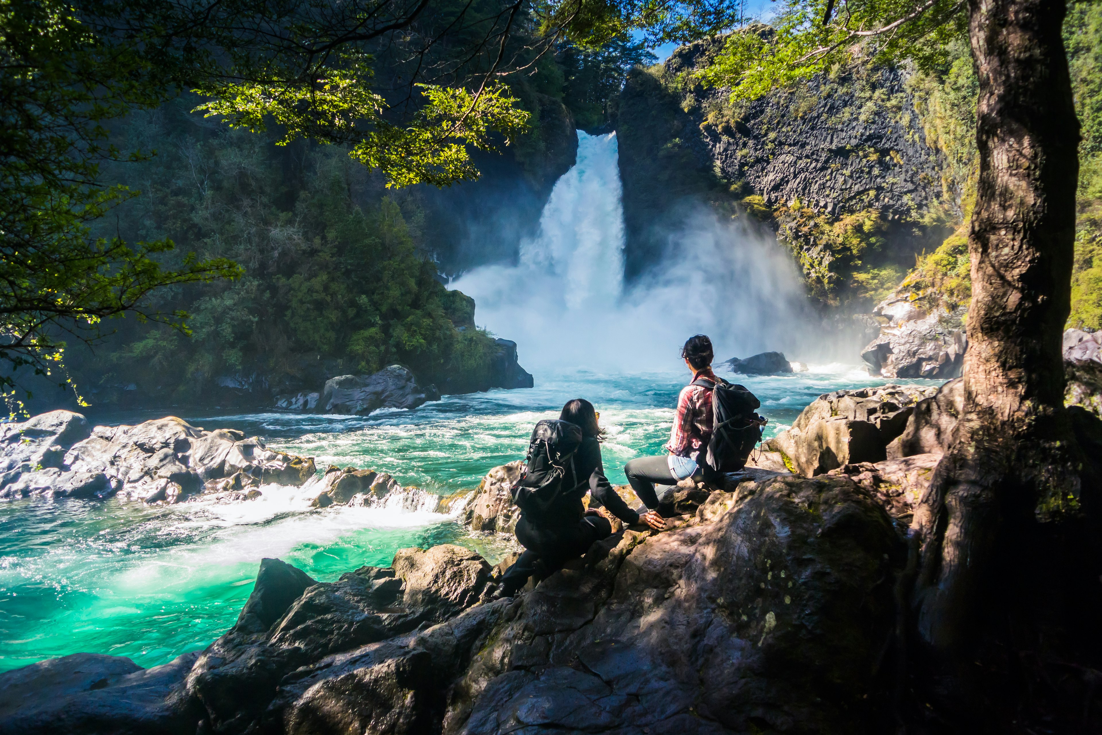 Huilo-Huilo waterfall; Los Ríos, Chile