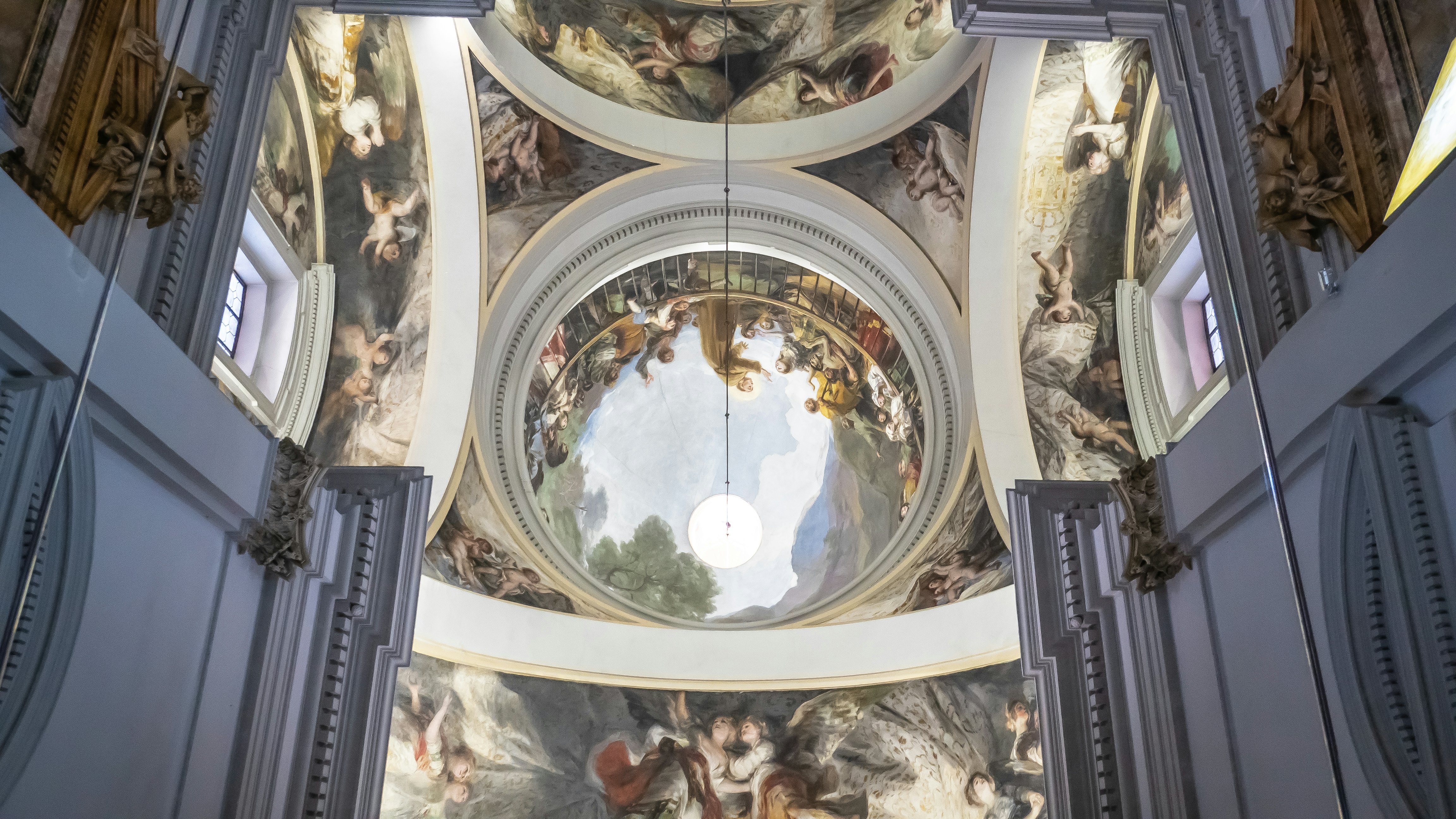 Goya fresco painting at Ermita de San Antonio de la Florida