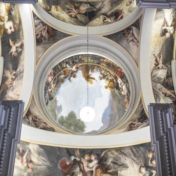 Goya fresco painting at Royal Chapel of St. Anthony of La Florida.