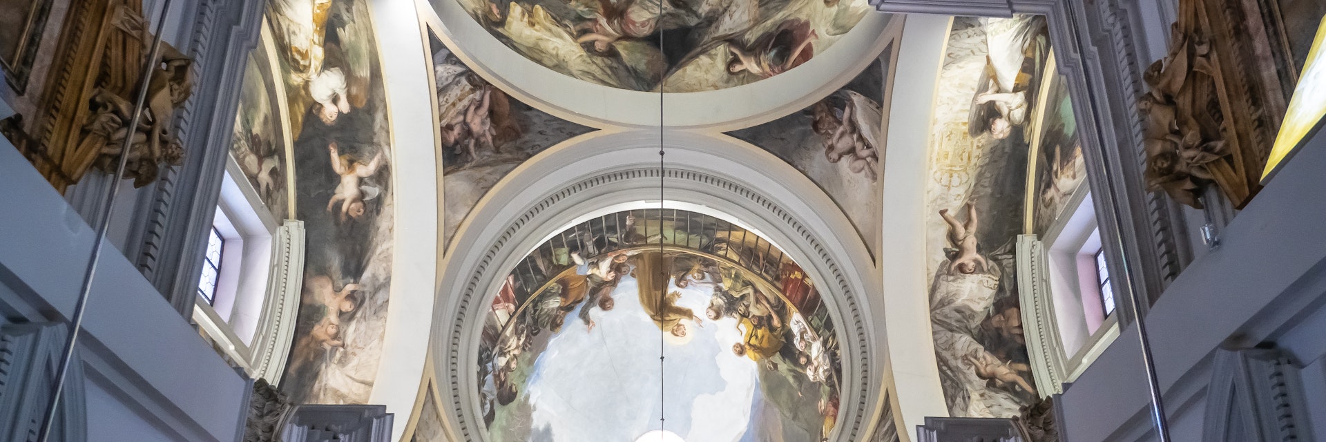 Goya fresco painting at Royal Chapel of St. Anthony of La Florida.