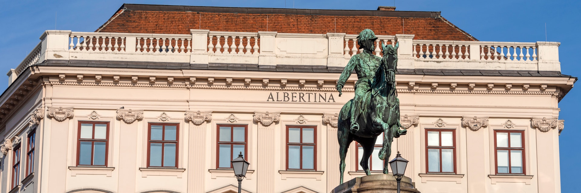 Front view of the Albertina museum.