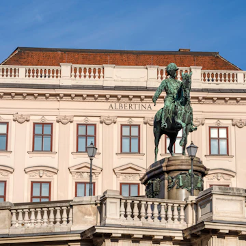 Front view of the Albertina museum.