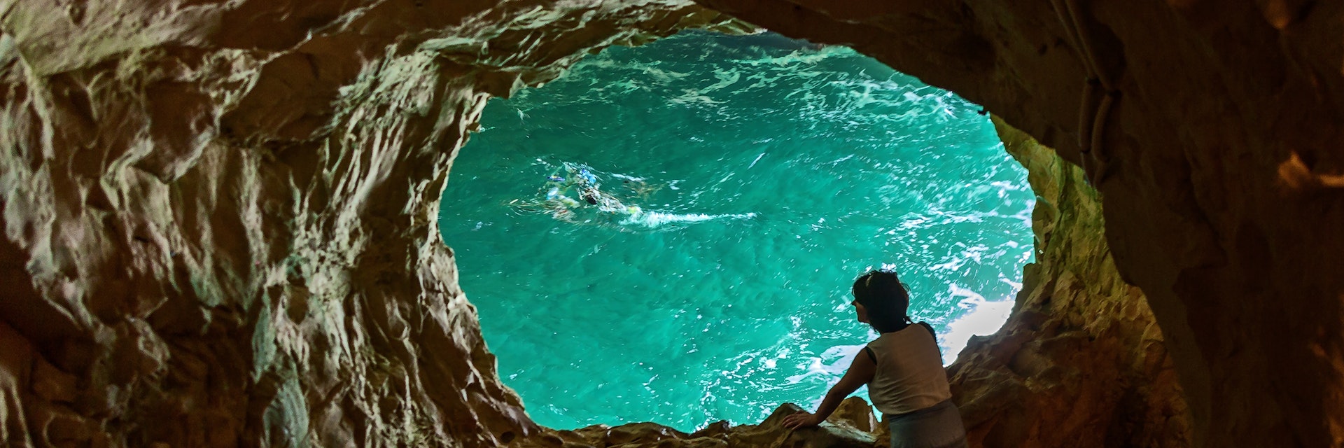 A sea cave at Rosh Hanikra, Israel.