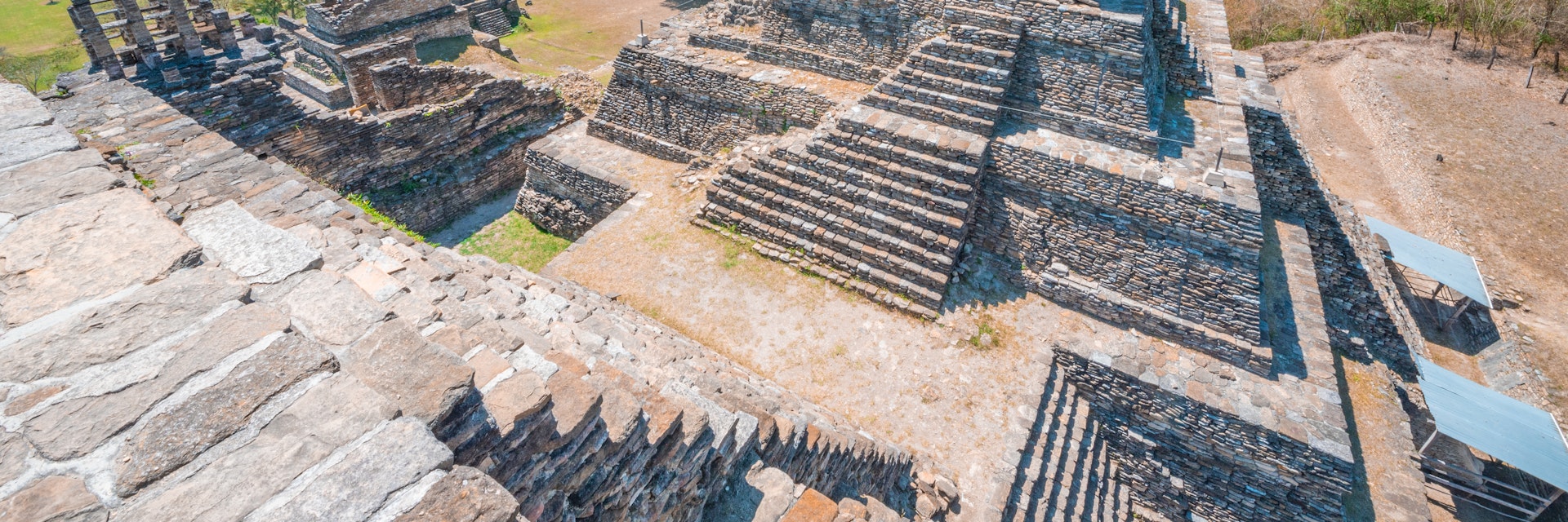 The ancient pyramids of Tonina, a Mayan Archaeological Site in Chiapas, Mexico.
