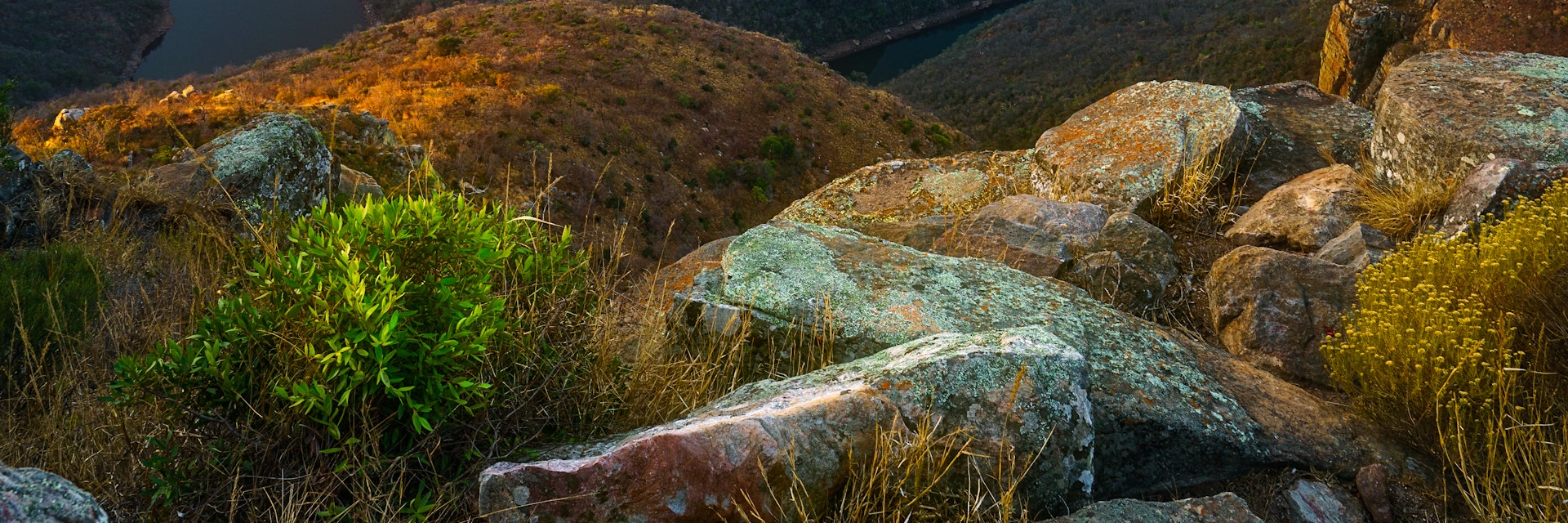view of three rondavels and the blyde river canyon at sunset in south africa; Shutterstock ID 1536002621; your: Sloane Tucker; gl: 65050; netsuite: Online Editorial; full: POI
1536002621